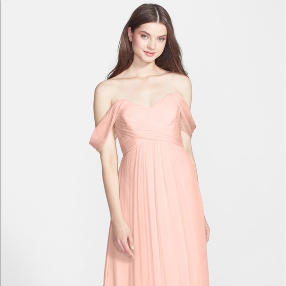 {amsale x nordstrom} convertible silk chiffon gown - Picture 2 of 6